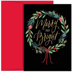 Merry & Bright Wreath Masterpiece Studios Holiday Cards 2019 - 1 of 1