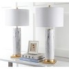 Abner Table Lamp (Set of 2) - 31.25 Inch Height - LIT4522 - Black/White - Safavieh - 4 of 4
