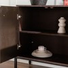 GDFStudio Brynn Mid-Century Modern Geometric Pattern Sideboard Storage Cabinet - 4 of 4