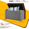 150 Gallon Large Deck Box, Built-In Handles Patio Storage Box for Storage With 2 Wheels & Metal Support Frame - 2 of 4