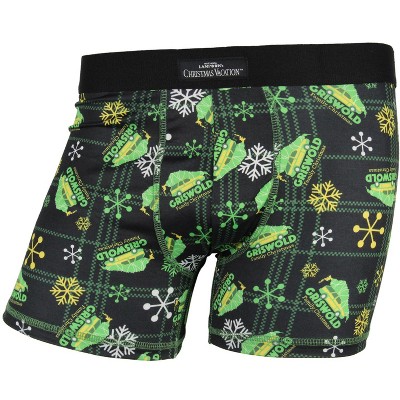 Seven Times Six National Lampoon's Christmas Vacation Men's Griswold Christmas Boxer Briefs Black