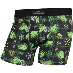 Seven Times Six National Lampoon's Christmas Vacation Men's Griswold Christmas Boxer Briefs Black - 1 of 4