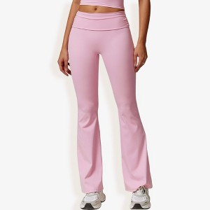 Anna-Kaci Active Women's Flared High Waist Yoga Pants for Activewear and Everyday Comfort - 1 of 4