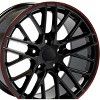 OE Wheels LLC CV08B-18085-5475-56BR Black Wheel Painted (18 x 8.5 inches /5 x 120 mm, 56 mm Offset) - 4 of 4