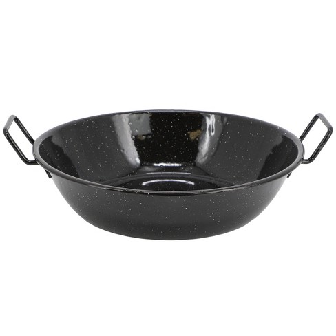 Oster Castillo 12 Inch Enamel on Steel Paella Pan in Speckled Black - image 1 of 4