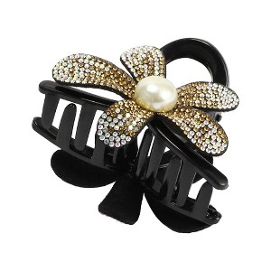 Unique Bargains Women's Fashion Elegant Rhinestones Hair Clips 1 Pc - 1 of 3
