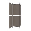 vidaXL 3-Panel Room Divider Anthracite 59.1"x78.7" Fabric - 4 of 4