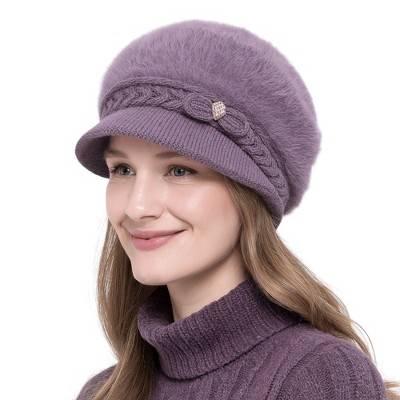 Anna-Kaci Women's Soft Winter Knit Hat with Elegant Bow Accent