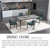 APRILSOUL Modern Dining Room Chairs Set of 2, Mid-Century Upholstered Boucle Kitchen Dining Chairs with Black Metal Legs - 3 of 4