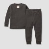 Burt's Bees Baby® Kids' 2pc Lyocell Thermal Snug Fit Pajama Set - image 2 of 3