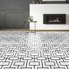 GoodGram Peel N' Stick DIY Retro 12x12 Self Adhesive Vinyl Floor Tile - 20 Tiles (20 Total SF in a Box) - Affinity - 20 Tiles/20 sq. ft. - 2 of 4