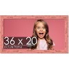 PosterPalooza | Shabby Chic Pink Picture Frame - UV Acrylic, Backing Board, Hanging Hardware Included - 2 of 4