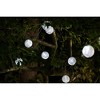 Allsop Outdoor Solar String Lights 10 LED with Nylon Shades 33' Length - 4 of 4