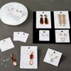 810-Pcs Earring Display Cards with Secure Back, Necklace Display Cards for Selling, Marble Design, 3 Sizes, Bulk Pack - 3 of 4