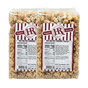 HR Poppin' Snacks 8 oz Sea Salted Caramel Popcorn - Pack of 2 - 1 of 4