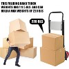 2-in-1 Folding Hand Truck & 2-Step Ladder 220 LBS Load Collapsible Trolley Cart - 3 of 4