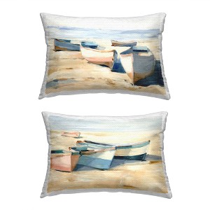 Stupell Industries Maritime Beach Boats, 14 x 20 - 1 of 3