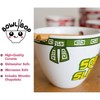 Boom Trendz Bowl Bop Soba Slurp Japanese Dinnerware Set | 16-Ounce Ramen Bowl, Chopsticks - 3 of 4