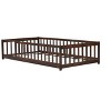 Grungis Twin Size Floor Bed for Kids,Modern Wood Toddler Bed with Heightened Safety Guardrails,Montessori Bed for Bedroom - 4 of 4