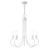 Livex Lighting Bari 5 - Light Chandelier in  White - 2 of 4