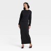 Women's Long Sleeve Brushed Ribbed Boxy T-Shirt - A New Day™ - 3 of 4