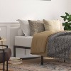 14" Branden Minimalist Steel Platform Bed Frame Black - Taylor & Logan - 2 of 4