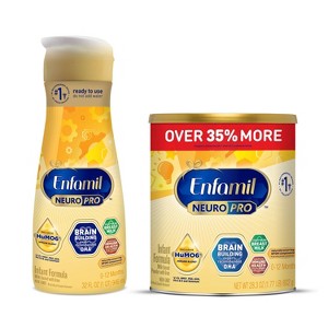 Enfamil NeuroPro 28.3oz Powder Infant Formula + 32 fl oz Ready to Feed Infant Formula - 1 of 4