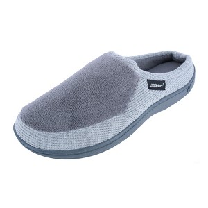 Isotoner Men's Microterry and Waffle Travis Hoodback Slipper - 1 of 4