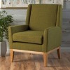 NicBex Accent Chair Mid Century Modern Fabric Armchair with Wood Legs Upholstered Single Sofa Chair for Bedroom,Living Room - 3 of 4
