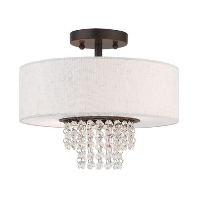 Livex Lighting Carlisle 2 - Light Semi-Flush Mount in  English Bronze