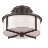 Livex Lighting Wesley 2 - Light Semi-Flush Mount in  Bronze - 4 of 4