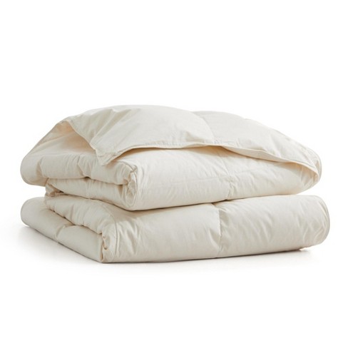 Puredown Lightweight Oversize Down Fiber Blanket with Organic Cotton Cover Full Queen