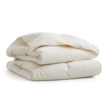 Puredown Lightweight Oversize Down Fiber Blanket with Organic Cotton Cover
