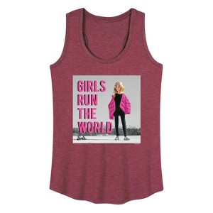 Women's - Barbie - Girls Run The World Graphic Racerback Tank - 1 of 4