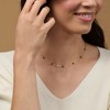 Pure Collection by Ross-Simons 3.50 ct. t.w. Sapphire Bead Station Paper Clip Link Necklace in 14kt Yellow Gold - 4 of 4