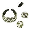 Unique Bargains Women's Classic Embroidery Bohemia Headband 1.97" Wide Green 1 Pc - 3 of 4