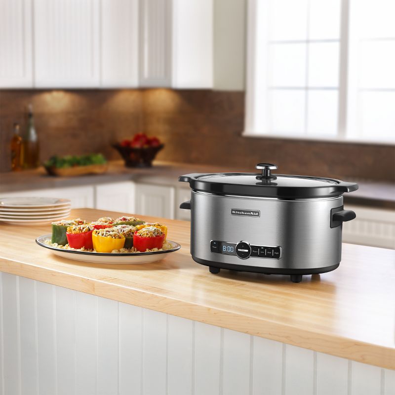KitchenAid 6-Quart Slow Cooker - Stainless Steel, 3 of 4