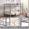 Kumasinova Bunk Bed with Thick Posts,Wood Bunk Bed with Ladder,High Guardrail for Kids Teens Bedroom,No Box Spring Needed - 4 of 4