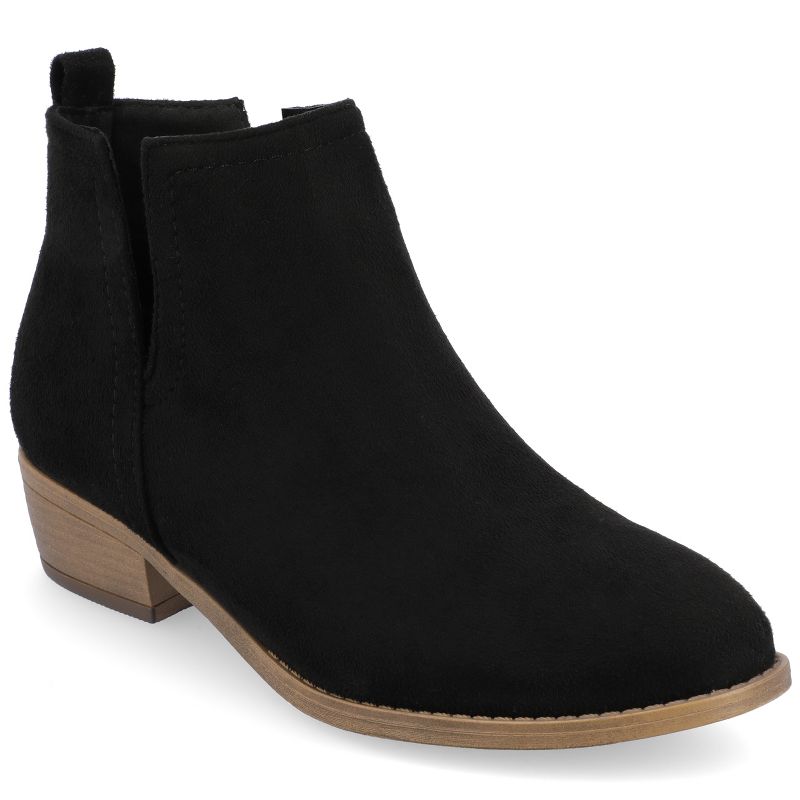 Journee Collection Womens Rimi Pull On Stacked Heel Booties, 1 of 11