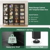 Mlezan 71" Display Cabinet:  Metal, Glass Doors, 4 Adjustable Shelves. Curio Case for Home, Office, or Pantry. Assembly Required. - 4 of 4