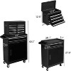 Karl Home 5-Drawer Rolling Tool Chest in Black - 2 of 4