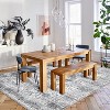 Washable Boho Area Rug, Non-Slip Low Pile Vintage Carpet, Soft Accent Floor Cover for Living Room or Bedroom - 4 of 4