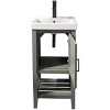 HomeStock 18-inch Pewter Green Sink Vanity - 3 of 4