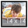 PosterPalooza | Square Minimalist Grey Picture Frame - UV Acrylic, Foam Board Backing, Hanging Hardware - 2 of 4