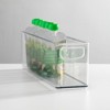 mDesign Plastic Long Stackable Storage Bin, Handles for Nursery, 4 Pack, Clear - 3 of 4