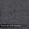 Washable Chenille Modern Solid Non Slip Throw Carpet Indoor Low Pile Contemporary Runner Rug Dark Grey 2 x 6(ft) - 4 of 4