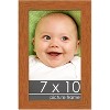 PosterPalooza | Photo Size Modernist Brown Picture Frame - UV Acrylic, Foam Board Backing, Hanging Hardware - 2 of 4