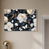 Art Remedy Navy Elegance Floral Elegant realistic Floral Wall Art Framed - 2 of 4