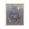 Transpac Wood 18.75 in. Gray Christmas Holy Night Wall - 2 of 4