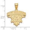 Black Bow Jewelry 10k Yellow Gold New Orleans Privateers NCAA Extra Large Pendant - 2 of 3